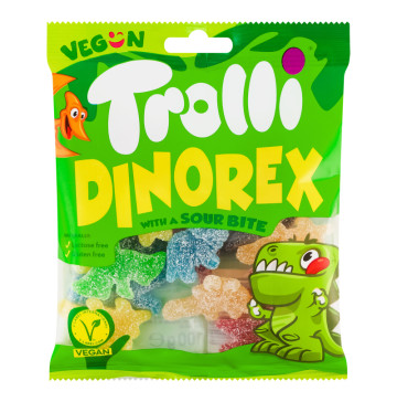 Мармелад жувальний зефірний Dino Rex Trolli м/у 100г