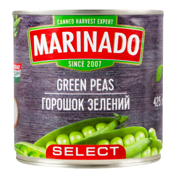 Горошок зелений Select Marinado з/б 420г
