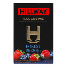 Чай чорний байховий листовий Forest berries Exclusive Hillway к/у 100г