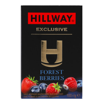 Чай чорний байховий листовий Forest berries Exclusive Hillway к/у 100г