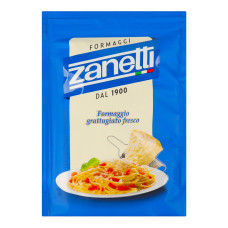Сир 32% твердий тертий витриманий з сирого та пастеризованого молока Zanetti д/п 100г