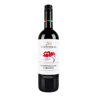 Вино червоне сухе Montepulciano d`Abruzzo Ventiterre 13% с/пл 750мл