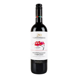 Вино червоне сухе Montepulciano d`Abruzzo Ventiterre 13% с/пл 750мл