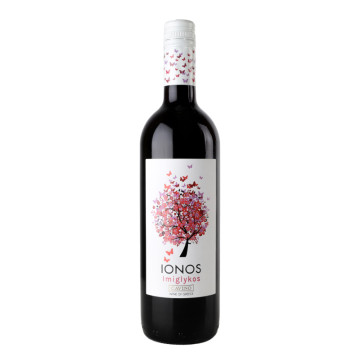 Вино 0.75л 11% червоне напівсолодке Ionos Imiglykos Cavino пл