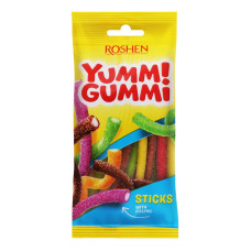 Цукерки желейні неглазуровані Sticks Yummi Gummi Roshen м/у 70г