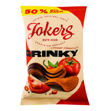 Грінки житньо-пшеничні Томат Пікантний Jokers м/у 120г