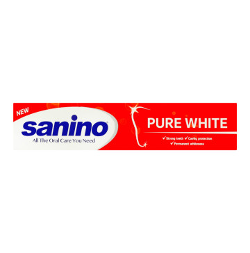 Паста зубна Відбілювальна Pure White Sanino 50мл