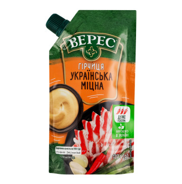 Гірчиця Українська міцна Верес д/п 120г