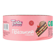 Торт бісквітний Празький з вишнею Tarta к/у 450г