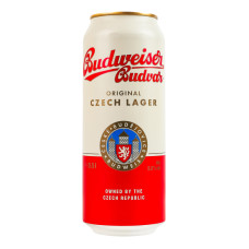 Пиво 0.5л 5% світле фільтроване пастеризоване Budweiser Budvar з/б Пиво 0.5л 5% світле фільтроване пастеризоване Budweiser Budvar з/б