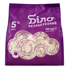 Сир кисломолочний 5% безлактозний Біло м/у 350г