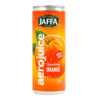 Нектар газований пастеризований апельсиновий Aerojuice Jaffa з/б 250мл