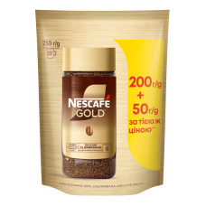 Кава розчинна сублімована Gold Nescafe д/п 250г Кава розчинна сублімована Gold Nescafe д/п 250г