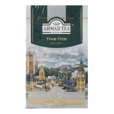 Чай чорний байховий листовий з ароматом бергамоту Earl Grey Ahmad Tea к/у 100г