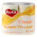 Папір туалетний 2-х шаровий Sunny Yellow Classic Ruta 4шт