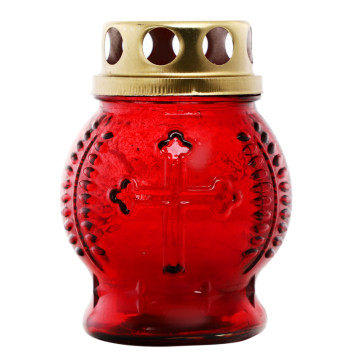 Лампадка зі свічкою в склі 8см №8-01 Оском Плюс 1шт