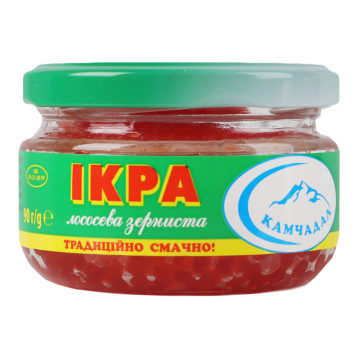 Ікра лососева зерниста солена Камчадал с/б 90г