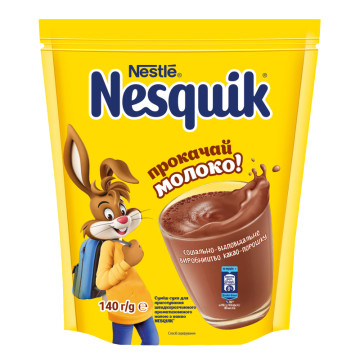 Суміш для приготування напою суха швидкорозчинна ароматизована з какао Nesquik д/п 140г