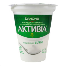 Біфідойогурт 2.4% Білий Активіа ст 280г