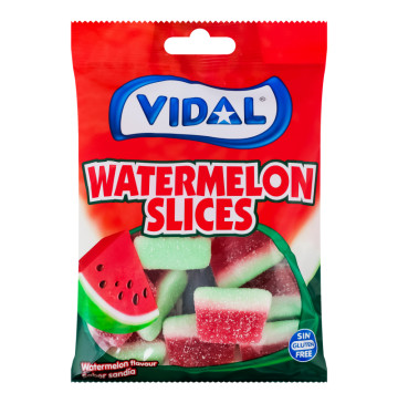 Цукерки желейні Кавунові слайси Vidal м/у 90г