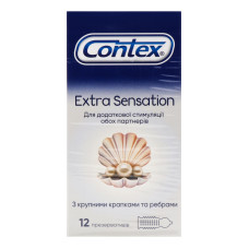 Презервативи латексні з силіконовою змазкою Extra Sensation Contex 12шт