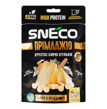 Кульки сирні 20% хрусткі Прімаджіо Sneco д/п 28г