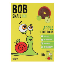 Цукерки фруктові натуральні Apple Rolls Bob Snail к/у 10х10г