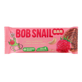 Батончик фруктово-ягідно-горіховий Яблуко-малина-кеш'ю-кріспи кіноа Bob Snail м/у 35г