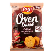 Чіпси картопляні запечені Grilled vegetables Oven Baked Lay's м/у 110г