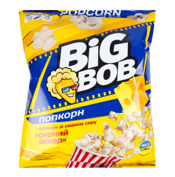 Попкорн зі смаком сиру Сирний Оскар Big Bob м/у 80г