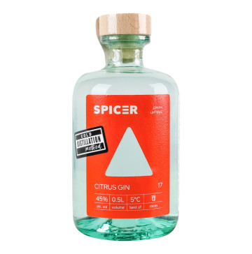 Джин 0.5л 45% Цитрусовий Spicer пл
