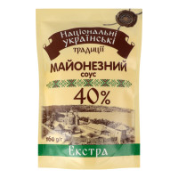 Соус майонезний 40% Екстра Національні українські традиції д/п 160г