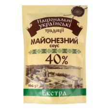 Соус майонезний 40% Екстра Національні українські традиції д/п 160г