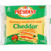 Сир плавлений 40% для сендвічів Cheddar President м/у 6х20г