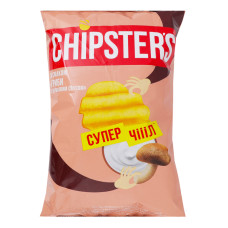 Чипси картопляні хвилясті Гриби з вершковим соусом Chipster's м/у 95г