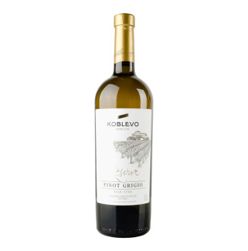 Вино 0.75л 9.7-14% біле сухе Pinot Grigio Reserve Koblevo пл