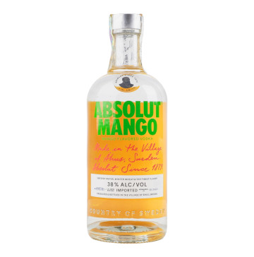 Горілка 0.7л 38% особлива Mango Absolut пл