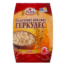 Пластівці вівсяні Геркулес Kozub м/у 400г Пластівці вівсяні Геркулес Kozub м/у 400г