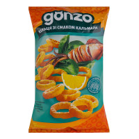 Кільця кукурудзяні зі смаком кальмара Gonzo м/у 75г