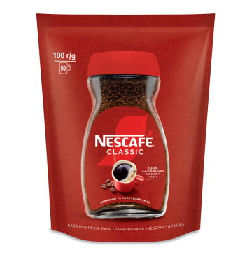 Кава розчинна гранульована Classic Nescafe д/п 100г