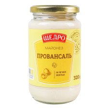 Майонез 67% на яєчних жовтках Провансаль Щедро с/б 320г