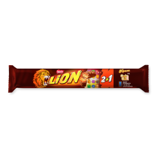 Вафлі з м'якою карамеллю, пластівцями, вкриті глазур'ю Lion м/у 330г
