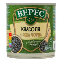 Квасоля чорна стерилізована Ніжна Верес з/б 200г