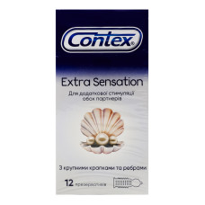 Презервативи латексні з силіконовою змазкою Extra Sensation Contex 12шт