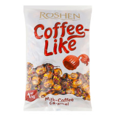 Карамель із молочно-кавовою начинкою Coffeelike Roshen м/у 1кг