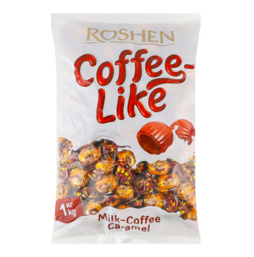 Карамель із молочно-кавовою начинкою Coffeelike Roshen м/у ваг