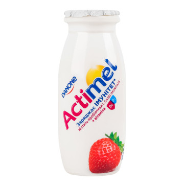 Продукт кисломолочний 1.4% полуничний Actimel п/пл 100г