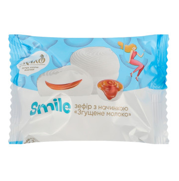 Зефір з начинкою Згущене молоко Smile Жако м/у 50г