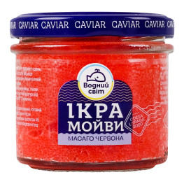 Ікра мойви пастеризована Масаго червона Водний світ с/б 100г