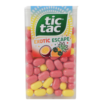 Драже зі смаком ананаса та маракуї Exotic escape Tic Tac п/у 54г